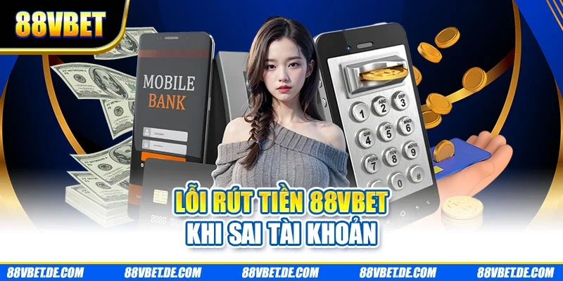 Lỗi rút tiền 88VBET khi sai tài khoản